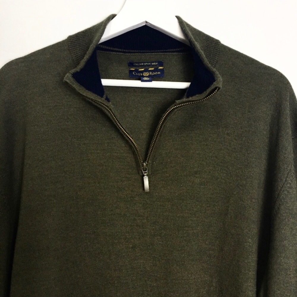 Club Room Merino Sweater Italian Yarn Wool XXL